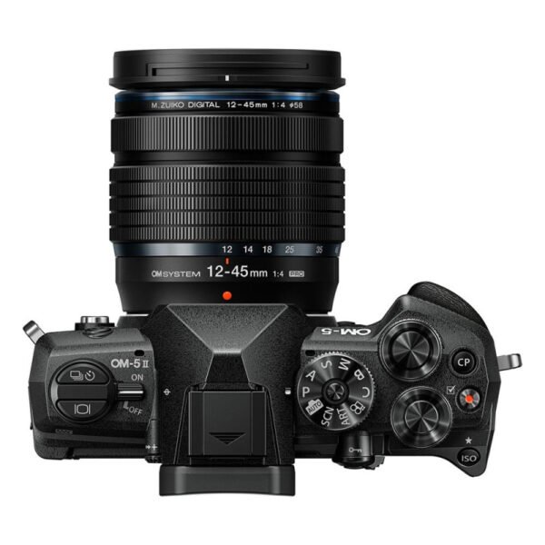 om system om 5 mark ii noir + 12 45 mm f/4 pro ed